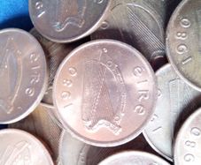 1980 Irish 2p coins for sale.