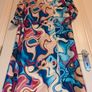Gorgeous swirl print side slit midi dress from Jenerique Image 4