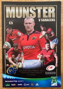 2012 Munster v Saracens - Heineken Cup Programme