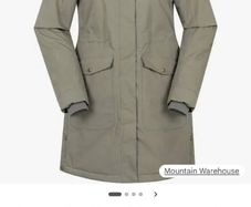 Mountain Warehouse Acorn Womens Borg Lined Padded Waterproof Parka - size 10 Open to Offers