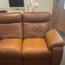 3 Seater Italian Leather Sofa with Electric Recliner Image 4