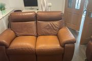 2 Seater Italian Leather Sofa- Electric Recliner not working