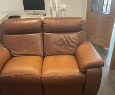 2 Seater Italian Leather Sofa- Electric Recliner not working