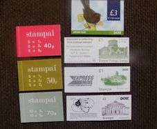 Ireland 7 Stamp Booklets.Complete.Mint Never Hinged.1975 to 1998.MNH.