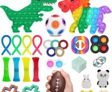 28pcs Fidget Toys Pack, Stress Toys Squshies Fidget Toys Set for Kids and Adults, Anxiety Relief Stress Sensory Toys for Birthday Party Favors (FREE POSTAGE)