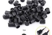 Black Plastic 5mm Lamp LED Diode Holder Black Clip Bezel Socket Mount Useful LED Diode Holder Black Clip