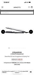 LOral steampod 3.0 hair straightener and styling