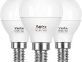 E14 Bulb SES Small Edison Screw LED Golf Ball Bulbs, 6W (Equivalent to 40W), Warm White 2700K, 540 Lumen, Non-Dimmable, Pack of 3