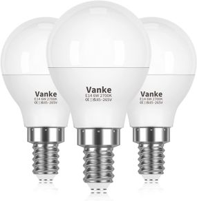 E14 Bulb SES Small Edison Screw LED Golf Ball Bulbs, 6W (Equivalent to 40W), Warm White 2700K, 540 Lumen, Non-Dimmable, Pack of 3