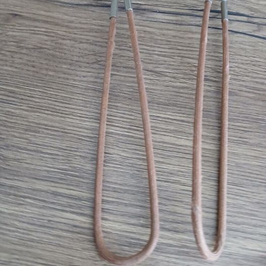 set of 2 folding cloth covered travel  hangers