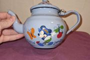 Disneyland Paris blue French Enamel Teapot Minnie Mouse exclusive Paris