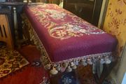 Stunning Antique Needlepoint Stool