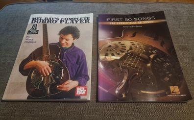 Mel Bays Complete Dobro Player by Stacy Phillips and First 50 songs you should play on Dobro