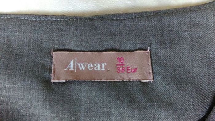 Vest Style Mini Black/Grey Dress from AWEAR, like new