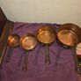 Set of 4 Antique French Copper Saucepans Image 2