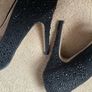 ALDO black rhinestone jewel sparkly  heels Image 10