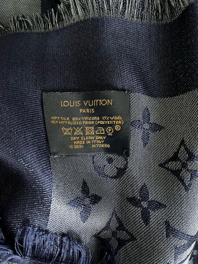 LOUIS VUITTON Monogram Shine Shawl M73658 56x56
