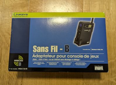 Linksys Wireless-B Game Adapter (WGA11B-FR)  Console WiFi Adapter for PS2 or Xbox