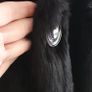 Vintage black coney hair jacket Sz L (Fit 12-14UK) Image 4