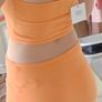 Orange cut out summer dress Image 3