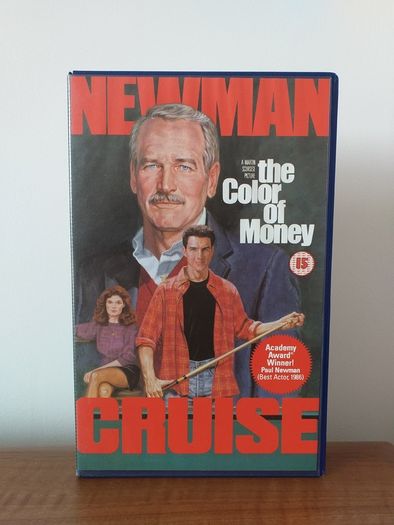 The Colour Of Money BIG BOX VERSION Video Cassette Tape Vhs Pal On A Super High Quality Cassette Tape In Cherry, Mint Condition Next To New