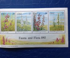 Ireland stamps, 1993 mini sheet, Orchids