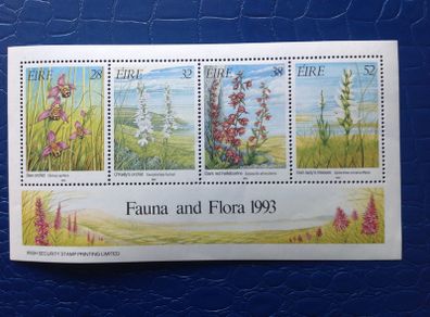 Ireland stamps, 1993 mini sheet, Orchids