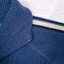 Crane Sports Blue Quarter Zip Ribbed Pullover Golf Sweater Racing Stripes Size L Image 4