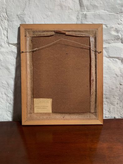 Vintage Australian portrait on velvet.