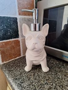 Beautiful bulldog soap dispenser