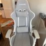 White and Gray Gaming Chair Image 6