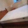 Solid wood bed and new mattress Image 2