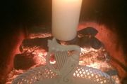antique Belleek ornamental trinket tray and harp. Excellent condition.