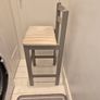 2 wooden counter stools Image 2