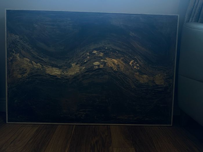 Textured & Gold Art Piece