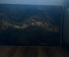 Textured & Gold Art Piece