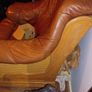 Premium Leather Comfy One Seater Couch Image 2