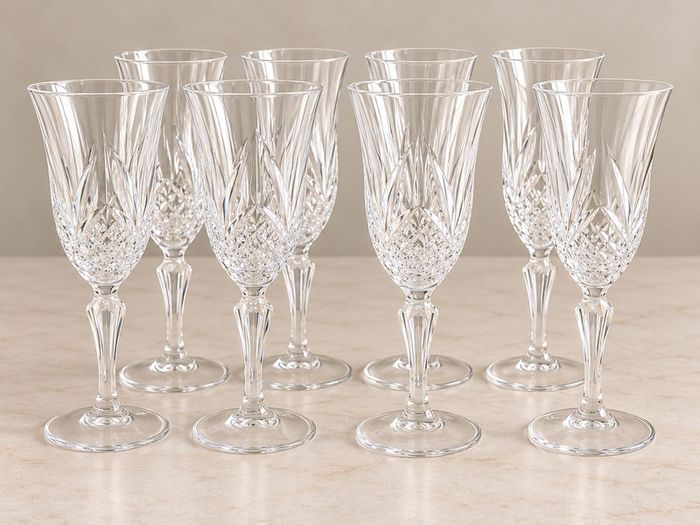 39 Piece Matching Cut Glass Drinking Glass Set