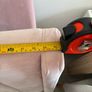 Single bed frame covered in Pink/Grey Velvet Fabric Image 6