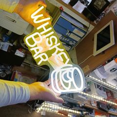 Whiskey Bar Neon LED Sign usb powered