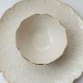 Vintage Lenox fine bone china Chip and Dip one piece serving dish with gold trims Made in the USA  diameter  26cm Image 5