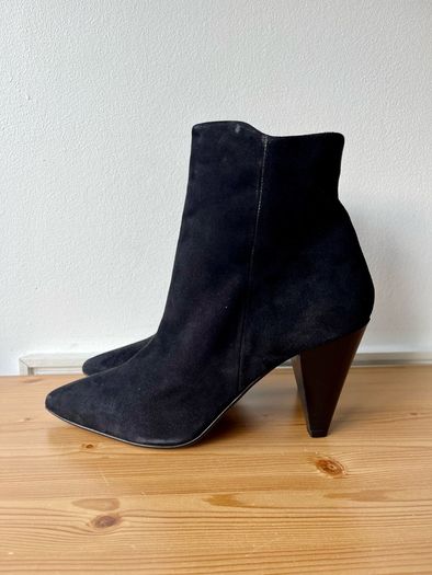 Dune Odell black suede heeled boots, 8/41