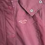 Hollister Womens Burgundy All Weather Hooded Jacket Coat Size M UK 12 Image 2