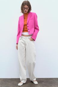 Zara pink blazer
