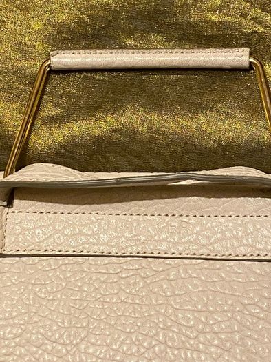 Thacker New York Cream Leather Backpack/crossbody Bag