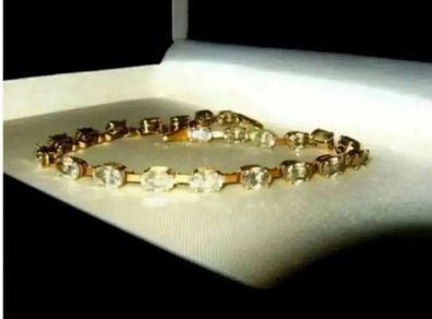 Vintage Hallmarked 14ct Gold Tennis Bracelet