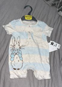 Peter rabbit romper newborn with tags