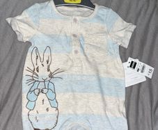 Peter rabbit romper newborn with tags