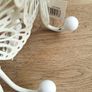 2 x New Lovely 3D Cream Butterfly Hooks Pierced Metal Image 8