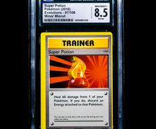 Super Potion 87/108 Minor Miscut CGC 8.5 NM/Mint+ Graded XY Evolutions 2016 Pokemon Card Error